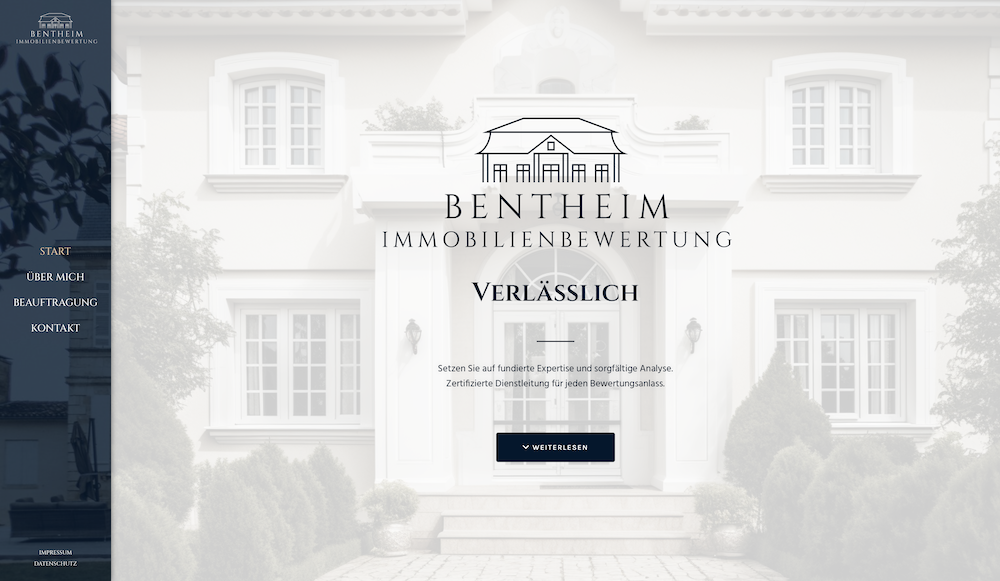 Preview Website Bentheim Immobilien