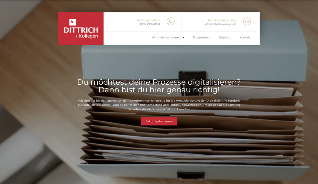 Preview Website DIITRICH+Kollegen GmbH