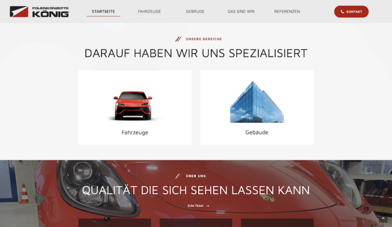 Preview Website Folienkonzepte König