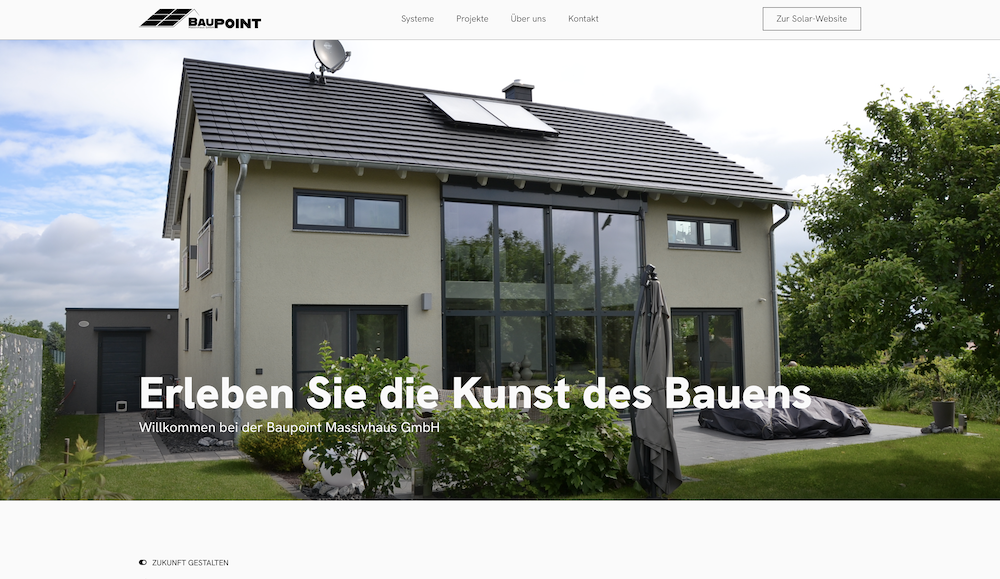 Preview Website Baupoint Massivhaus GmbH